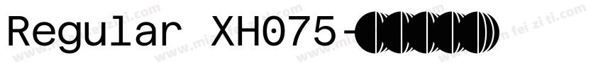 Regular XH075字体转换
